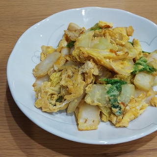 超簡単！白菜と卵の炒め物